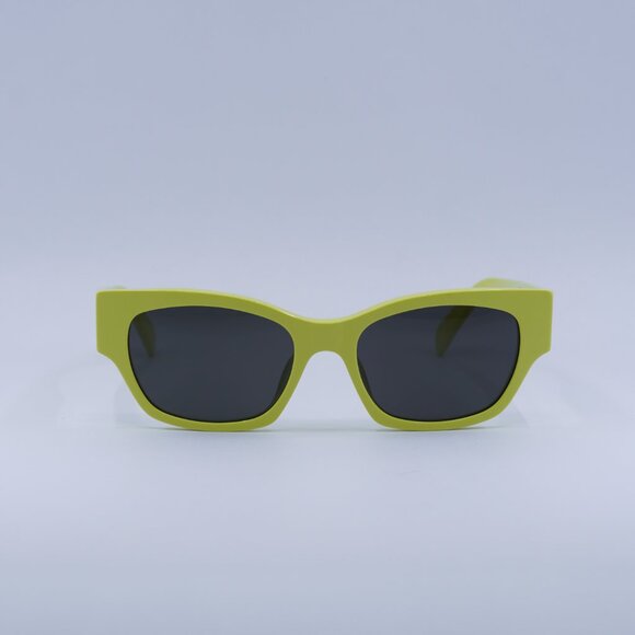 ?️ New Celine CL40197U 93A Sunglasses - Lime Frame, Smoke Lenses main image 8